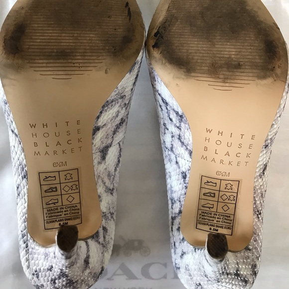 WHBM PURPLE SNAKE HEELS - Picture 10 of 12